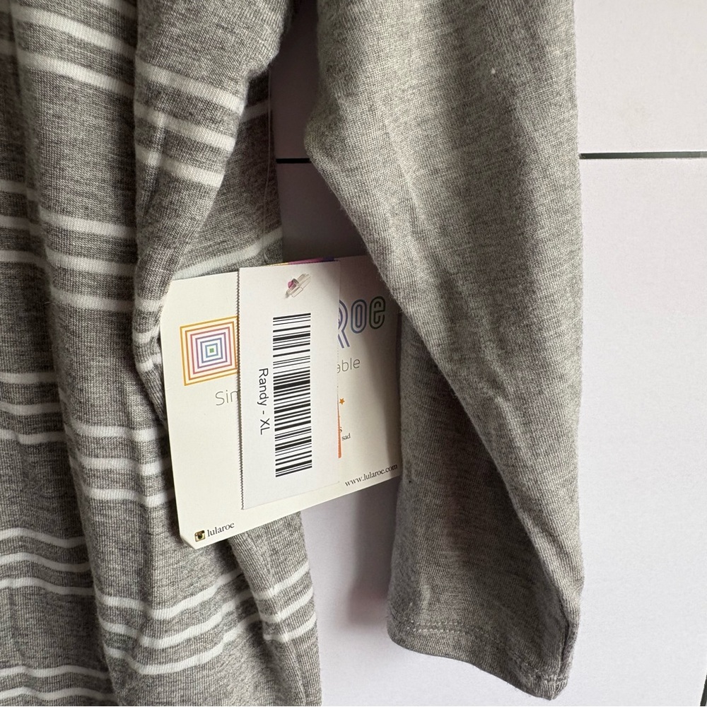 Gray Striped Randy XL NWT - Picture 5 of 7